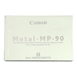 Canon 8mm Videocassette Metal MP-90 New Sealed P6-90 Video Cassette